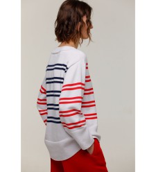 Wollpullover mit Streifen Wollpullover mit Streifen