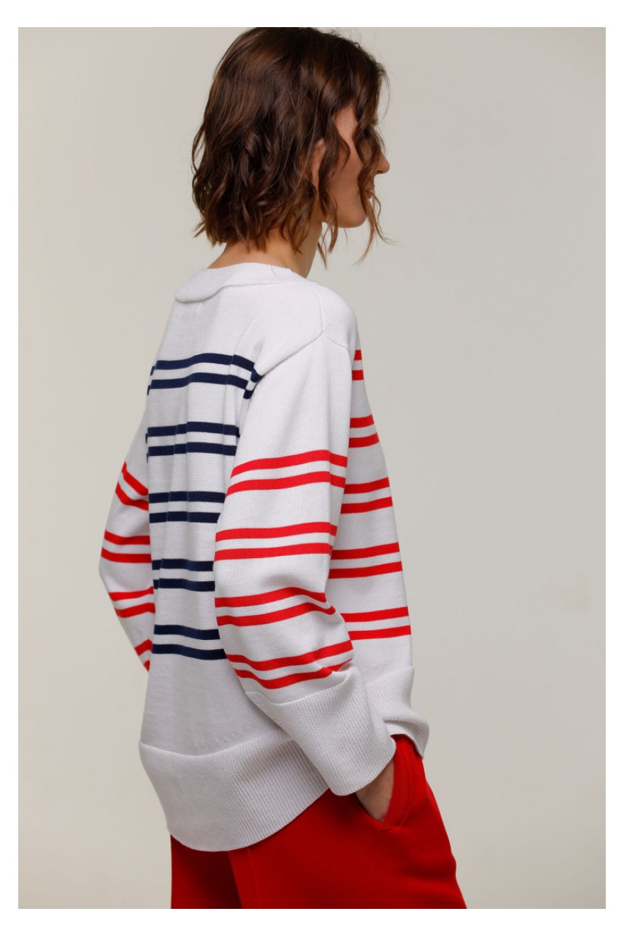 Wollpullover mit Streifen Wollpullover mit Streifen