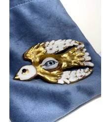 Birds with Eyes Brooch by A.PRI Jewelry Birds with Eyes Brooch by A.PRI Jewelry