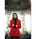 Taillierter Blazer von Attire by Halyna Davydiuk (rot)
