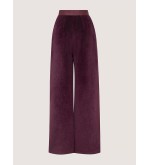 Attire Hose aus Mantelstoff mit Futter und Taschen (Burgunderrot)