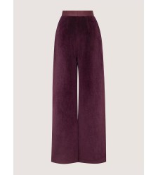 Attire Hose aus Mantelstoff mit Futter und Taschen (Burgunderrot)
