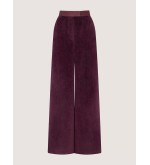 Attire Hose aus Mantelstoff mit Futter und Taschen (Burgunderrot)