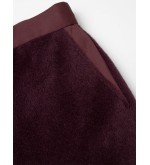 Attire Hose aus Mantelstoff mit Futter und Taschen (Burgunderrot)