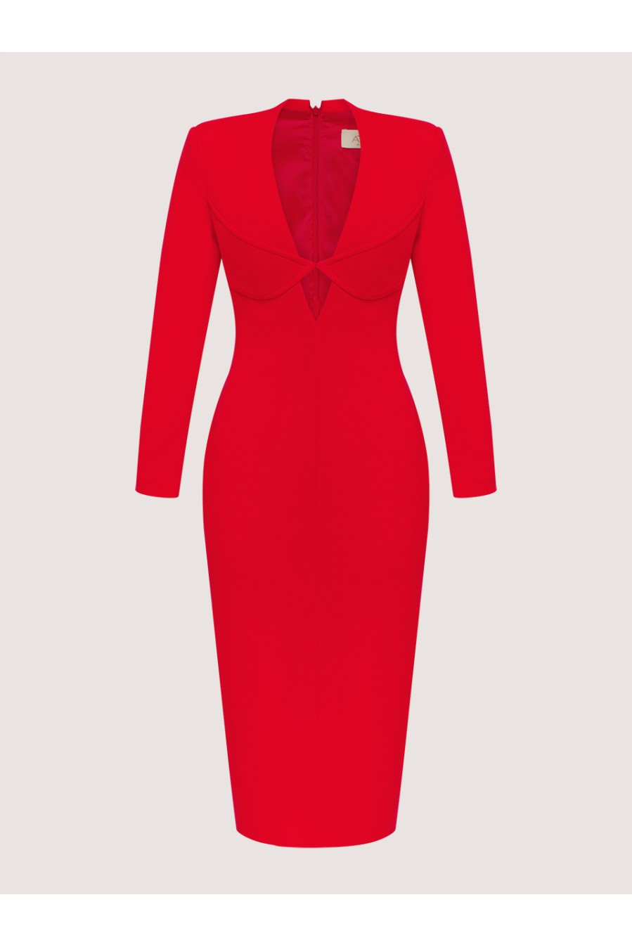 Kleid mit tiefem V-Ausschnitt von Attire by Halyna Davydiuk