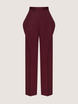 Designer-Hose von Attire by Halyna Davydiuk (Burgunderrot)