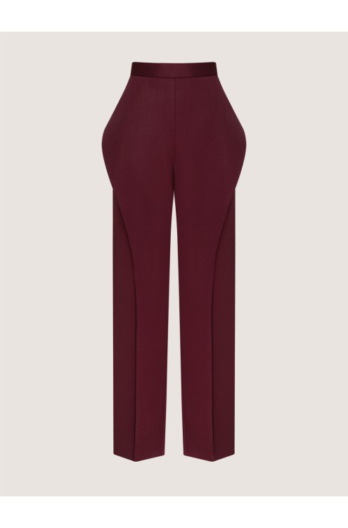Designer-Hose von Attire by Halyna Davydiuk (Burgunderrot)
