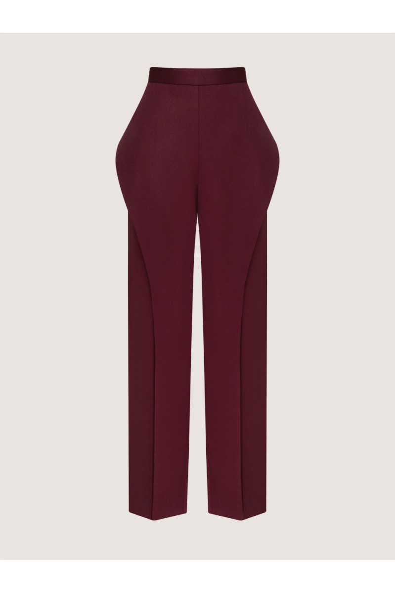 Designer-Hose von Attire by Halyna Davydiuk (Burgunderrot)