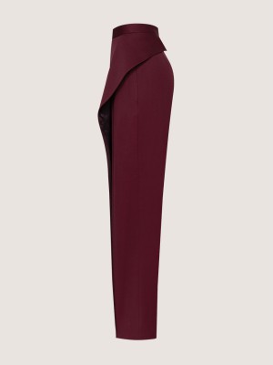 Designer-Hose von Attire by Halyna Davydiuk (Burgunderrot)
