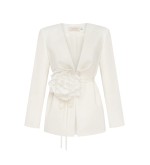 Blazer mit Blumenbrosche von Attire by Halyna Davydiuk