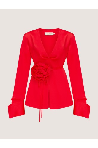 Bluse von Attire by Halyna Davydiuk (rot)