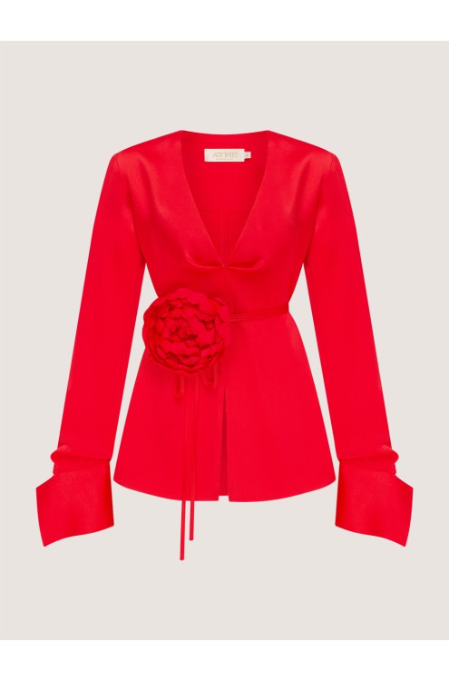 Bluse von Attire by Halyna Davydiuk (rot)