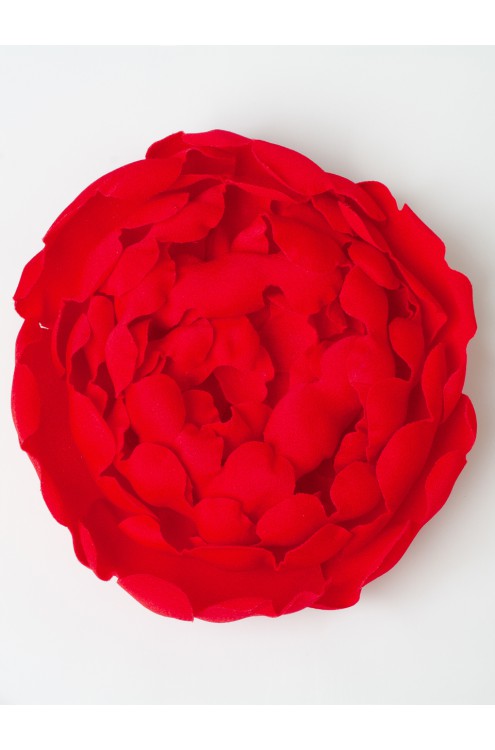 Blumenbrosche Rose von Attire by Halyna Davydiuk (rot)