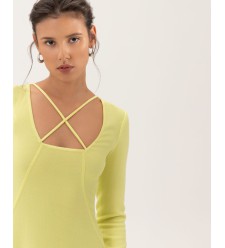 Attire Limettenfarbenes Kleid