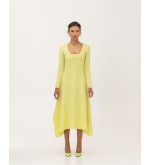 Attire Limettenfarbenes Kleid