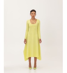 Attire Limettenfarbenes Kleid