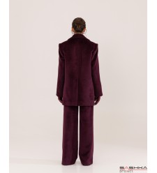 Attire Jackett-Mantel (Burgunderrot)