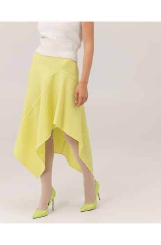 Attire Limettenfarbenes Rock