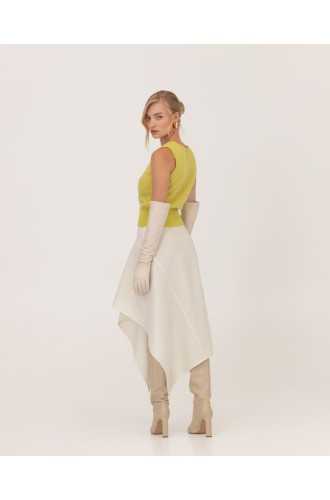 Lime Knitted Vest by Attire