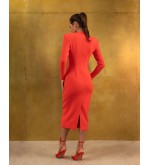 Kleid mit tiefem V-Ausschnitt von Attire by Halyna Davydiuk