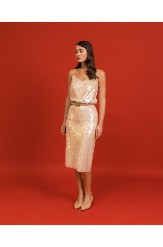 Rock mit Transparenten Pailletten von Attire by Halyna Davydiuk
