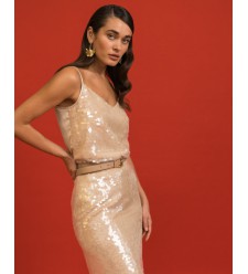 Rock mit Transparenten Pailletten von Attire by Halyna Davydiuk