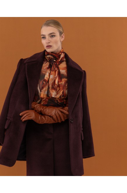 Attire Jackett-Mantel (Schokoladenbraun)