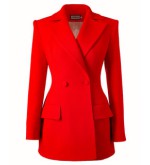 Taillierter Blazer von Attire by Halyna Davydiuk (rot)
