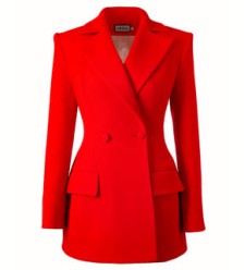 Taillierter Blazer von Attire by Halyna Davydiuk (rot)