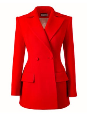 Taillierter Blazer von Attire by Halyna Davydiuk (rot)