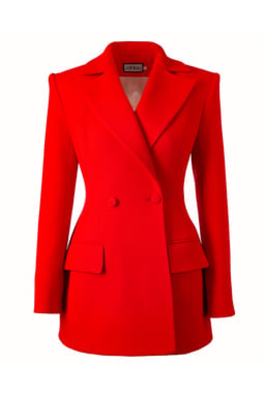Taillierter Blazer von Attire by Halyna Davydiuk (rot)