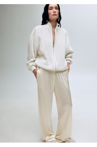 Bobkova Milky Silk Knit Trousers