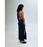 BOBKOVA Strickkleid mit offenem Rücken und Stickband