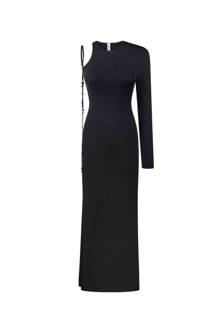 BOBKOVA Strickkleid mit offenem Rücken und Stickband