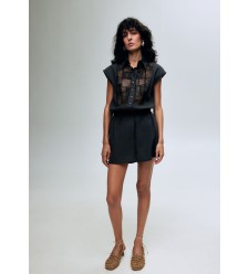 Bobkova Schwarzer Patchwork-Jumpsuit