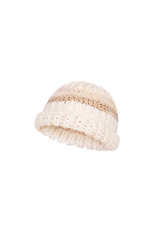 Bobkova Handgestrickte Wollmütze