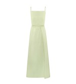 Bobkova Salatgrünes Wickel-Sommerkleid