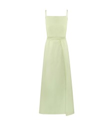 Bobkova Salatgrünes Wickel-Sommerkleid