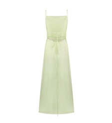 Bobkova Salatgrünes Wickel-Sommerkleid