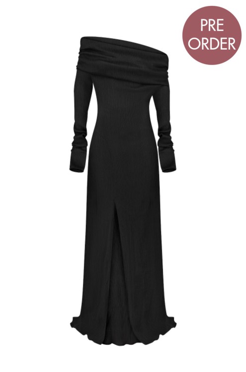 Langes Seidenkleid Bobkova mit Freien Schultern Langes Seidenkleid Bobkova mit Freien Schultern