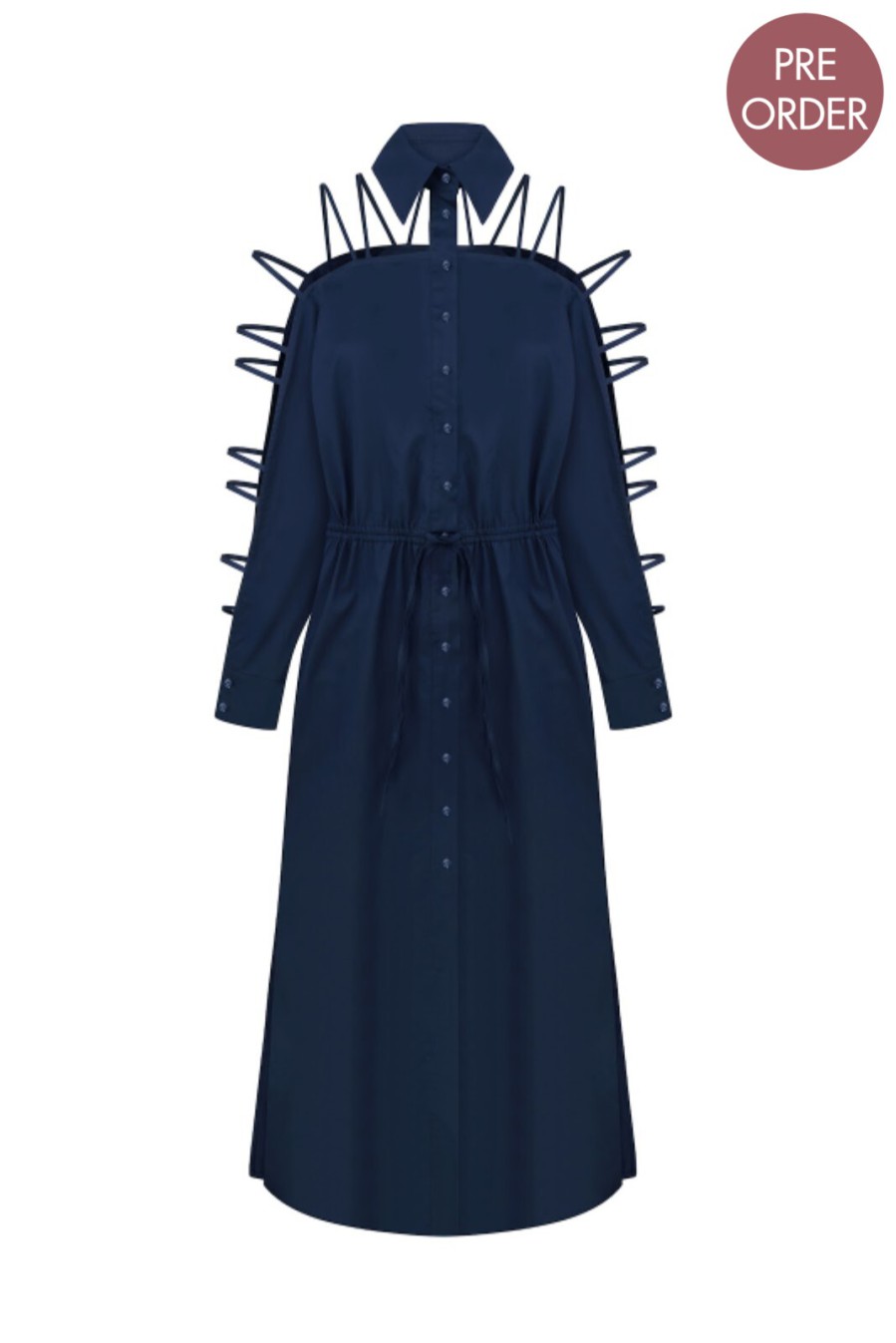 Bobkova Strappy Sleeve Shirt Dress