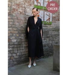 Bobkova Asymmetric Wrap Shirt Dress