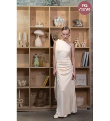 Bobkova Knitted Dress with Open Shoulder