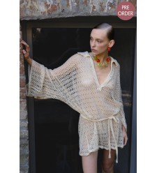 Bobkova Mesh Mini-Dress with Belt