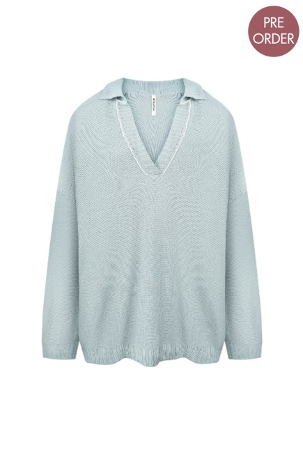 Bobkova Gestricktes Polo-Pullover