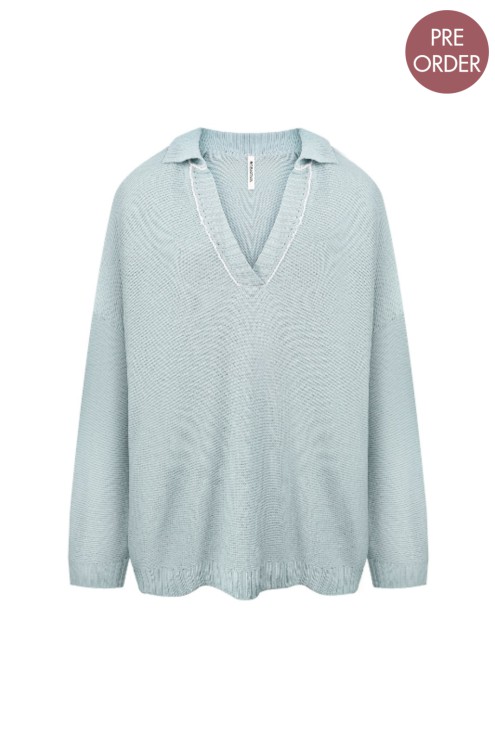 Bobkova Gestricktes Polo-Pullover