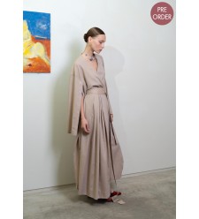 Bobkova Striped Wrapped Shirt Dress