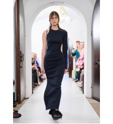 BOBKOVA Strickkleid mit offenem Rücken und Stickband