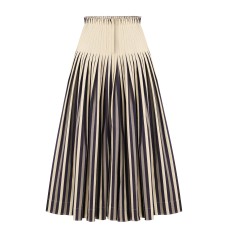 Bobkova Gestreifter Denim-Maxirock