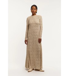 Bobkova Leinen-Maxikleid mit Spitze